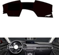 leather dashboard cover Compatible with Mazda 3 Axela (NO HUD、No speaker) 2020-2023，dash cover（black）