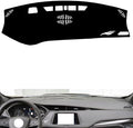 leather dashboard cover Compatible with Cadillac XT4（HUD） 2018-2023，dash cover（black）