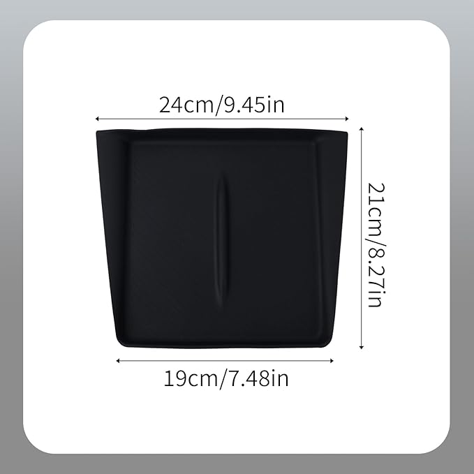 Center Console Wireless Pad, Upgrade Silicone Mat Non-Slip Design Charging Protector Black Center Console Accessories for Car Model 2025 New Version Juniper Y
