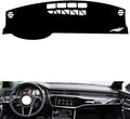 leather dashboard cover Compatible with Audi A6L 2019-2024，dash cover（black）