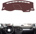 Leather Dashboard Cover Compatible with VW Compatible with TIGUAN L（Storage Box，NO lid，NO HUD），Dash Cover, Non-Slip Dash Cover, Dash mat Dashboard Cover, Interior Dash Covers