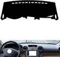 leather dashboard cover Compatible with KIA NEW Carens 2007-2011，dash cover（black）