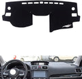 leather dashboard cover Compatible with SubaruSubaru WRX 2014-2017，dash cover（black）