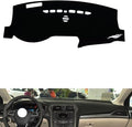 leather dashboard cover Compatible with FORD Mondeo (speakers、warning light) 2013-2020，dash cover（black）