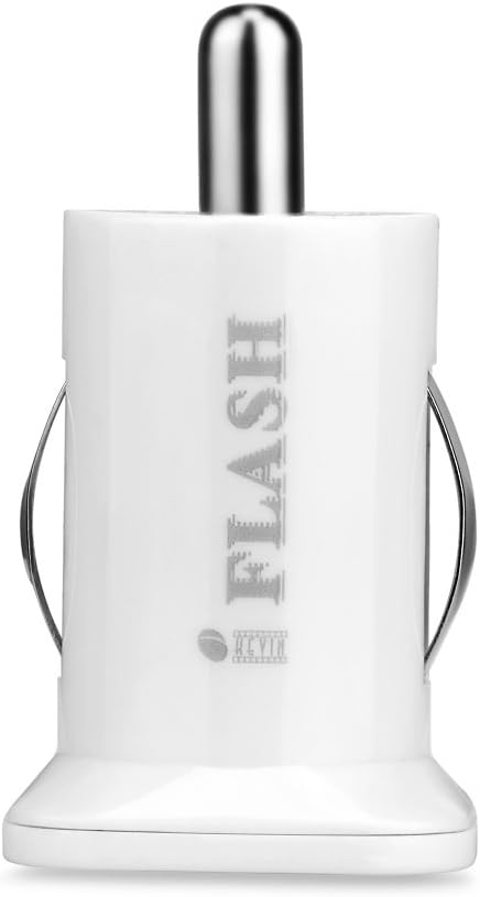 iFlash Dual USB Car Lighter Charger Adapter with 3A Output - fast Heavy Duty Ouput - Support Apple iPad Pro / Air 2 / mini 2/3/4 iPhone X / 8 Plus / 7 / 6S Plus / 6 / SE /5S (White)