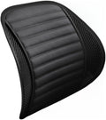 Premium Car Interior Back Support - Versatile Lumbar Cushion for Driver Seat with Breathable Fabric and Adjustable Strap. (1, Black)