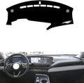 leather dashboard cover Compatible with Buick E5（warning light），dash cover（black）