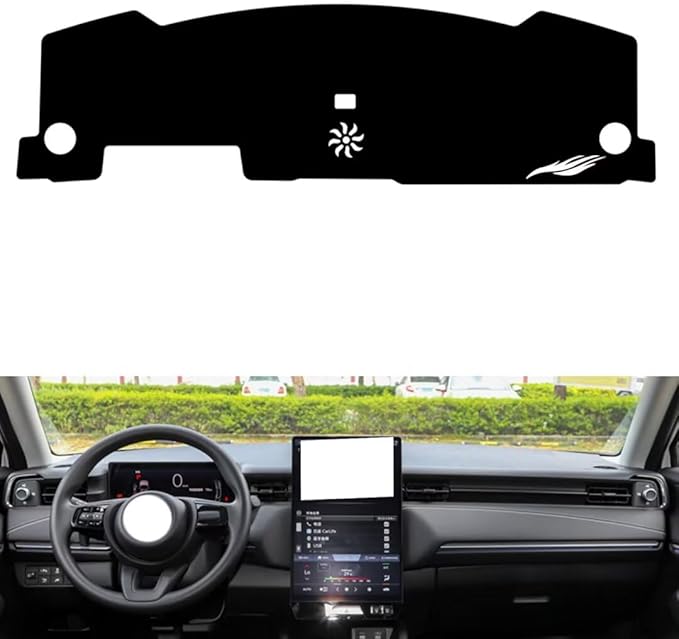 leather dashboard cover Compatible with HONDA eNS1，dash cover（black）