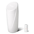 SGLRT Car Trash Can Bin with Lid - Car Garbage Can Cup Holder - White Mini Leakproof Vehicle Trash Garbage Can Bin with 20pcs Trash Bags-Car Organizers and Storage for Front Back Seat Accessories