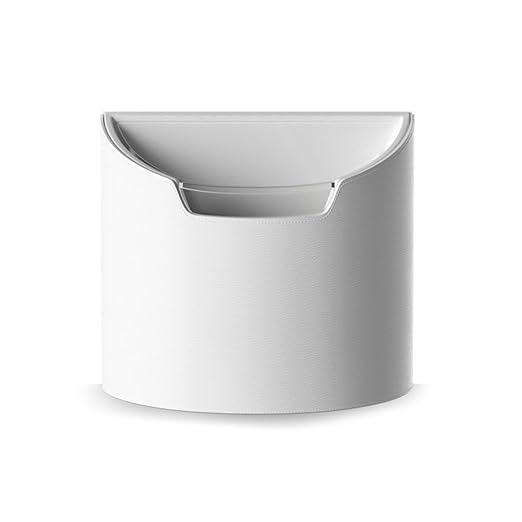LoopTime Leakproof Car Trash Can,Mini Car Trash Bin for SUV and Truck,Small Removable Liner Garbage Can,Waterproof Automotive Trash Can for Vehicle,Home,Office,Multipurpose,Easy to Clean (White)