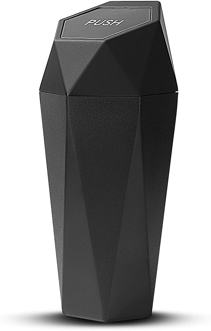 Car Trash Can with Lid, Leakproof Mini Essential Vehicle Garbage Organizers, Multipurpose Automotive Garbage Storage Organizer Bin Accessories, Universal for SUV, Sedan, Truck