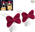 Car Back Seat Headrest Hooks, 2 Pack Stylish Back Seat Bag Hooks, Suitable for Purses, Bags, and Groceries, Car Interior Accessories (red)