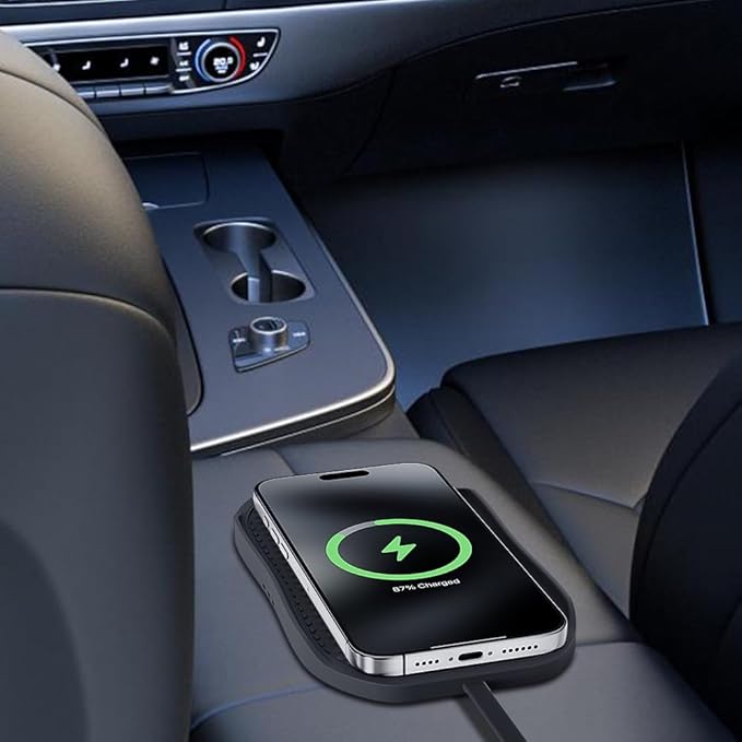 Wireless Charger for Car, Type C Wireless Fast Charging Pad,Charging Station for Multiple Devices,Adapter for iPhone 17 16 15 14 13 12 11, AirPods 3/Pro 2, Samsung S24/S23/S22