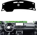leather dashboard cover Compatible with Citroen C5-X (NO HUD，dash cover（black）