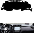 leather dashboard cover Compatible with Nissan NEW Qashqai 2016-2022，dash cover（black）