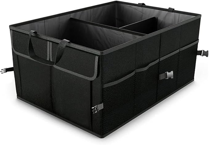 Car Trunk Organizer/Storage, Collapsible Cargo Storage Box, Large Capacity, Trunk Organizer for Cars, Vehicles, SUVs, Trucks