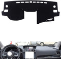 leather dashboard cover Compatible with SubaruSubaru XV 2012-2017，dash cover（black）