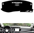 Leather Dashboard Cover Compatible with Cadillac XT5（No Warning Light） 2016-2024，Dash Cover（Black）
