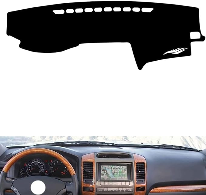 leather dashboard cover Compatible with LEX GX 2004，dash cover（black）