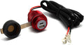 Cliff Top 12V USB Outlet 12V Outlet USB 12 V Outlet 36W PD USB-C and QC 3.0 Magnetic Power Switch Boat USB Charging Port Waterproof 12V Multi Port Outlet - Prevent Battery Drain - Red