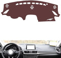 Leather Dashboard Cover Compatible with Mazda 3 Axela (NO HUD) 2014-2019，Dash Cover, Non-Slip Dash Cover, Dash mat Dashboard Cover, Interior Dash Covers