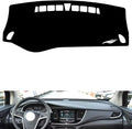 leather dashboard cover Compatible with Buick Encore 2016-2018，dash cover（black）