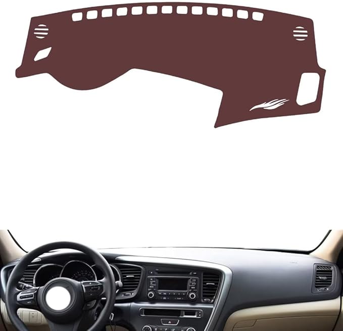 Leather Dashboard Cover Compatible with KIA K5 2011-2015，Dash Cover, Non-Slip Dash Cover, Dash mat Dashboard Cover, Interior Dash Covers