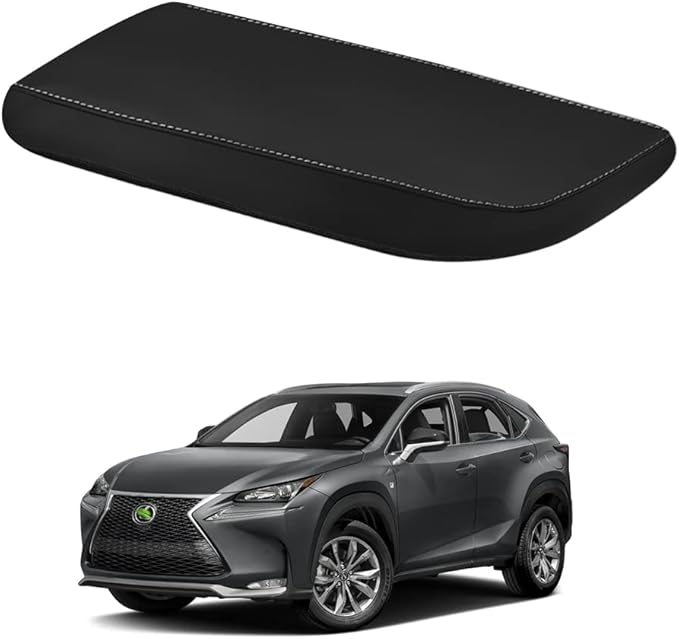 Autorder Center Console Cover for 2015-2020 2021 Lexus NX NX300h/NX300/NX200t Accessories Armrest Cover Anti-Scratch Middle Console Pad Leather Armrest Protector