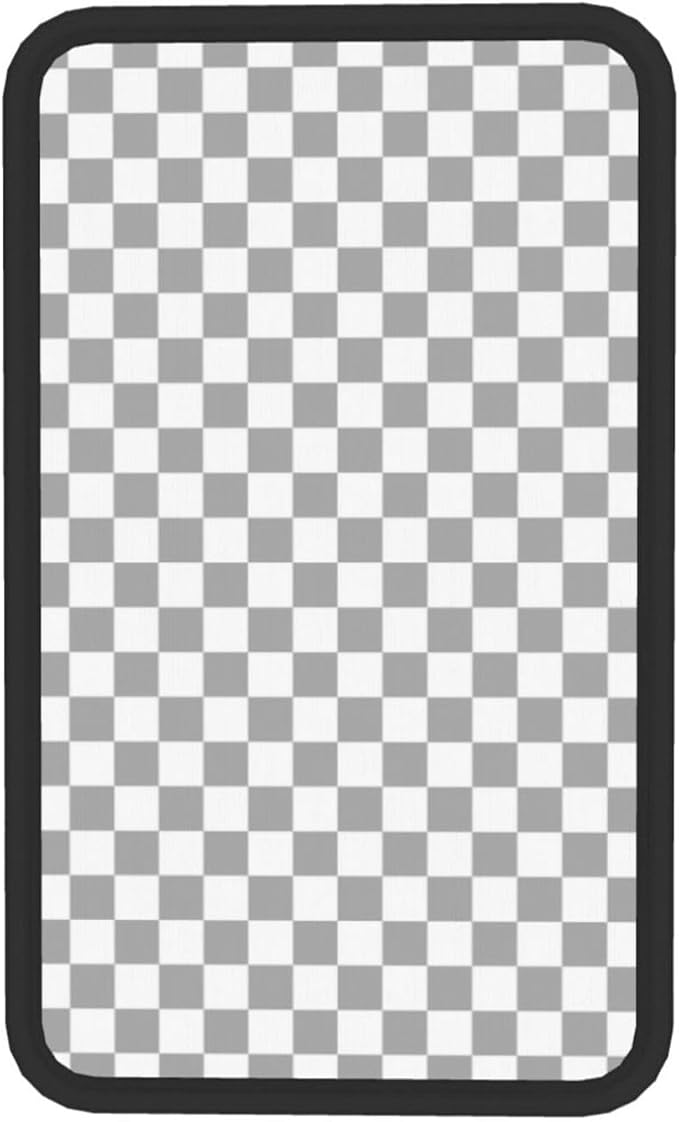 Gray and White Checkered Chessboard Car Armrest Pad Cute Cars Center Console Cover Auto Handrail Box Cushion Armrests Cover