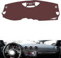 generic leather dashboard cover Compatible with Audi TT 2008-2014，dash cover, Non-Slip Dash Cover, Dash mat Dashboard Cover, Interior Dash Covers, brown