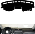 leather dashboard cover Compatible with SkodaSkoda Octavia 2007-2014，dash cover（black）