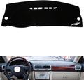 leather dashboard cover Compatible with VW New Passat 2009-2011，dash cover（black）