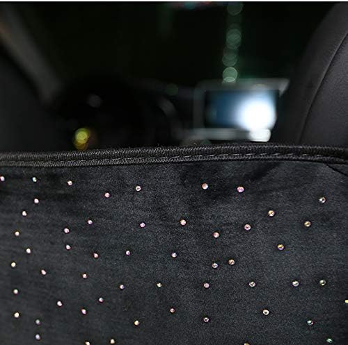 eing Bling Car Organizer,Seat Back Net Bag,Barrier of Backseat Pet Kids,Cargo Tissue Purse Holder,Driver Storage Netting Pouch with Crystal Little Star Diamonds,Black