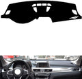 leather dashboard cover Compatible with BMW X2（NO HUD、No speaker） 2016-2023，dash cover（black）