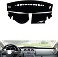 Leather Dashboard Cover Compatible with Mazda CX-7 2010-2016，Dash Cover（Black）