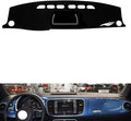 leather dashboard cover Compatible with VW Beetle（storage box） 2012-2019，dash cover（black）