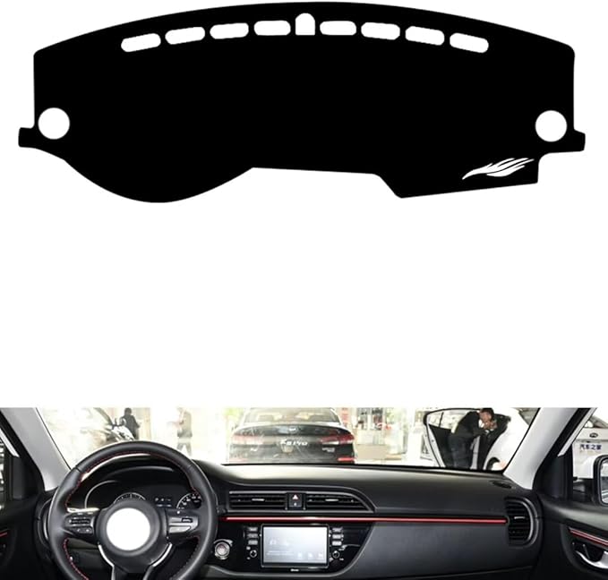 leather dashboard cover Compatible with KIA KX CROSS，dash cover（black）