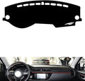 leather dashboard cover Compatible with KIA KX CROSS，dash cover（black）