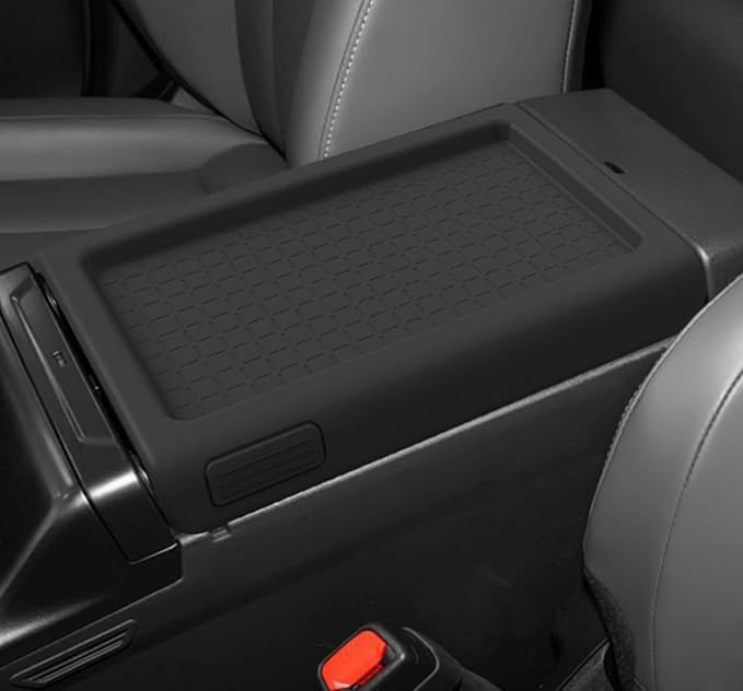 SKTU for 2026 Toyota RAV4 Armrest Cover for 2026+ Toyota RAV4 (LE/SE/XLE Premium/Woodland/XSE/Limited) Center Console Cover Toyota RAV4 2026 Accessories Rubber Console Cushion Cover-Durable