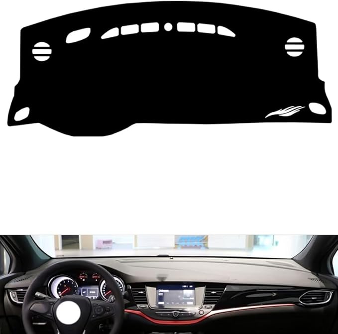 leather dashboard cover Compatible with Buick Verano GS（warning light），dash cover（black）