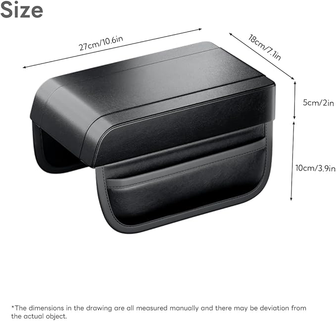 Civenhhd Car Armrest Pad, Universal Armrest Cushion Pad, Leather Armrest Box Pad