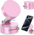 Vacuum Magnetic Suction Phone Holder,Upgraded 360° Adjustable Suction Cup Car Phone Mount,Hands-Free Cell Phone Holder for Car/Gym/Mirror/Smooth Surface,Compatible with iPhone 16/15/14/13/12 （Pink)
