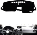 leather dashboard cover Compatible with Audi A1，dash cover（black）