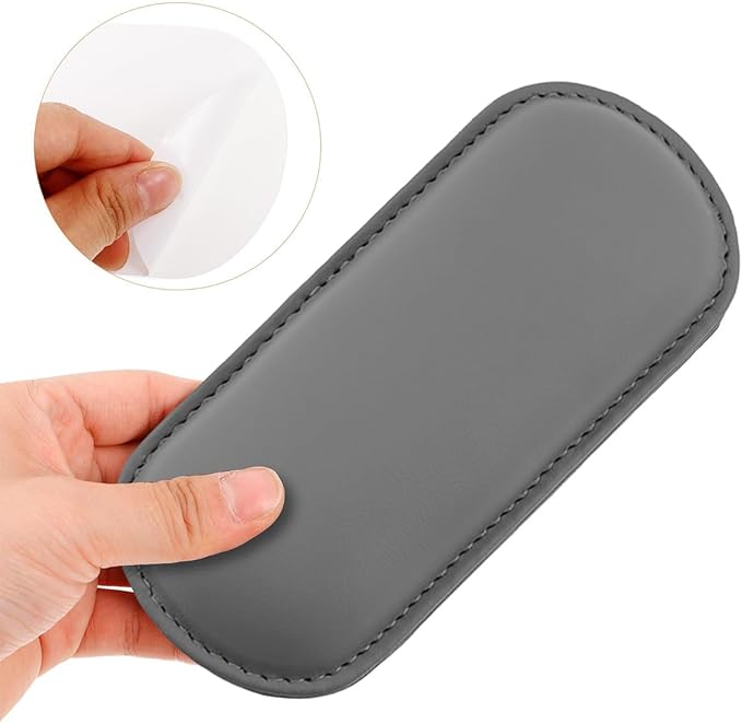 Car Knee Cushion Pad, Memory Foam Microfiber Leather Vehicle Door Armrest Pillow for Leg Elbow, Comfort Automotive Center Console Knee Pad Protector, Universal for Automobile RV Truck (Grey)