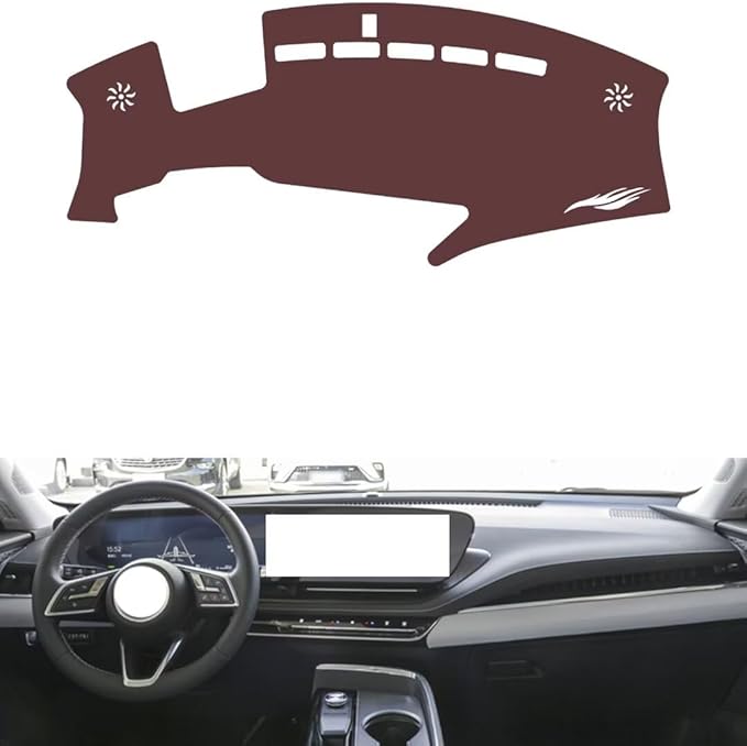 Leather Dashboard Cover Compatible with Buick E5（HUD），Dash Cover, Non-Slip Dash Cover, Dash mat Dashboard Cover, Interior Dash Covers