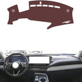 Leather Dashboard Cover Compatible with Buick E5（HUD）,Dash Board Cover mat Anti-Slip Sun-Proof and dust-Proof(Brown)