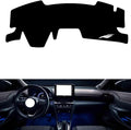 Leather Dashboard Cover Compatible with Toyota Yaris Cross（No HUD） 2020-2022，Dash Cover（Black）