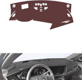 Leather Dashboard Cover Compatible with Buick Envision S (HUD 2020-2023,Dash Board Cover mat Anti-Slip Sun-Proof and dust-Proof(Brown)