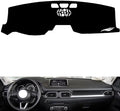 leather dashboard cover Compatible with Mazda CX-8（NO HUD） 2019，dash cover（black）