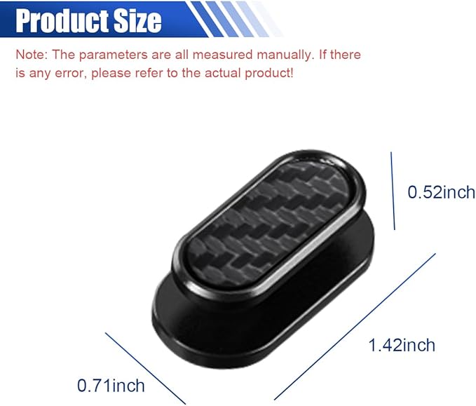 4PCS Carbon Fiber Car Mini Hooks - Multifunctional Self-Adhesive Backseat Hangers Car Storage Hook Stickers on Dashboard - Universal Wall Hanging Hooks for Keys Earphone Cable (Carbon Fiber)